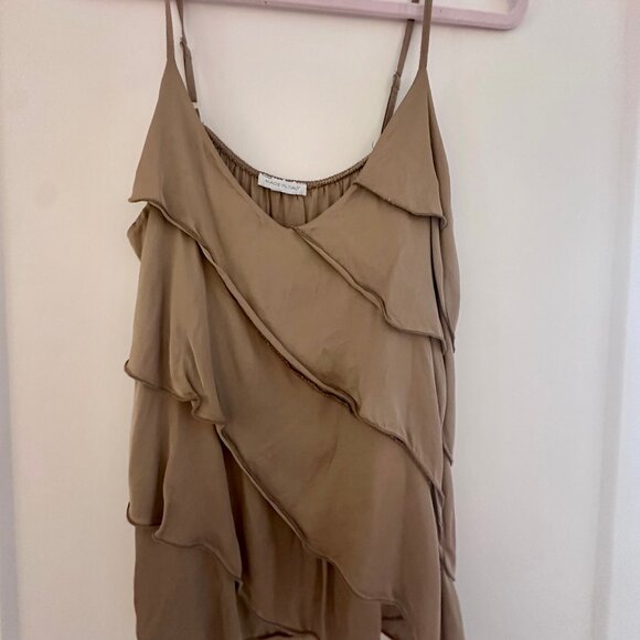 Made in Italy. Gold. Small/Medium. Silk/polyester - Picture 2 of 2